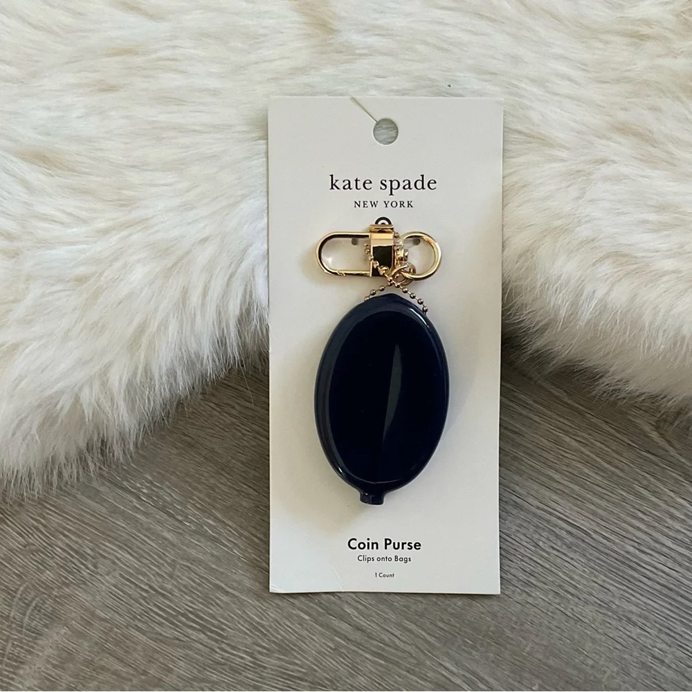♠️💙 kate Spade new york x Target My Two Cents Coin Purse Bag Charm Keychain
